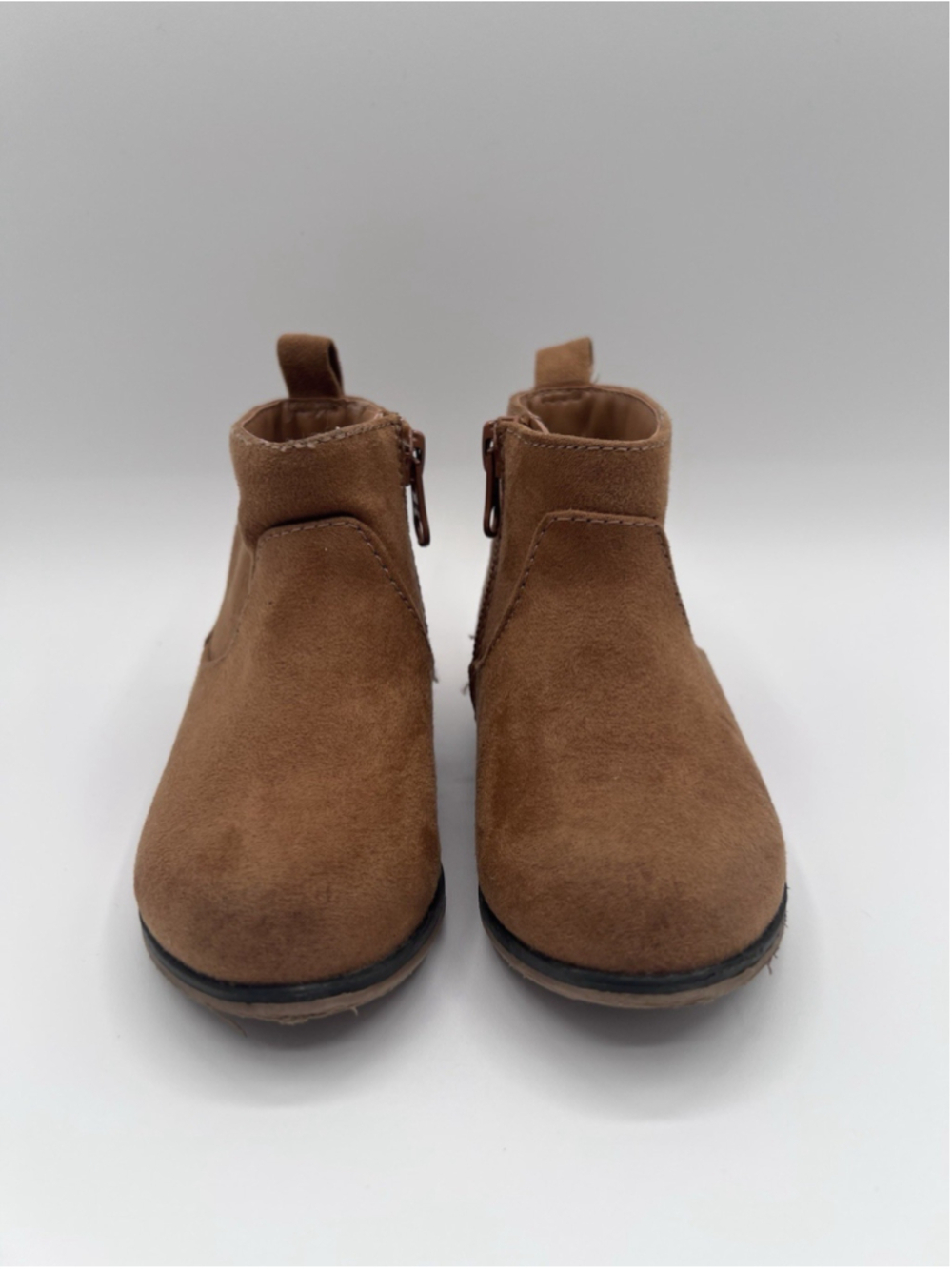 Cat & Jack Kids Boots Brown Suede Size 6 Ankle Booties - Picture 3 of 12